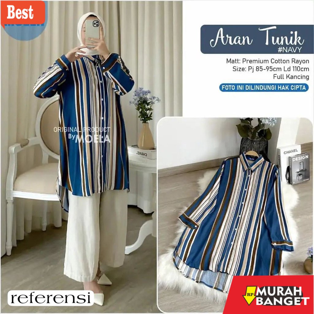 Tunik jumbo terbaru untuk wanita- Tunik Jumbo Kekinian Terbaru 2021 Atasan Wanita Muslim Big Size (F