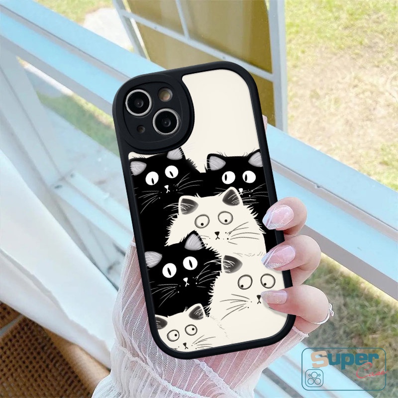 Untuk Infinix Smart 5 6 Hot 11 10T 10s 11s 9 10 Play Hot 10 Lite Infinix Note 8 Fashion Ins Art Leaf Face Tpu Silicon Back Case Pasangan Soft Case