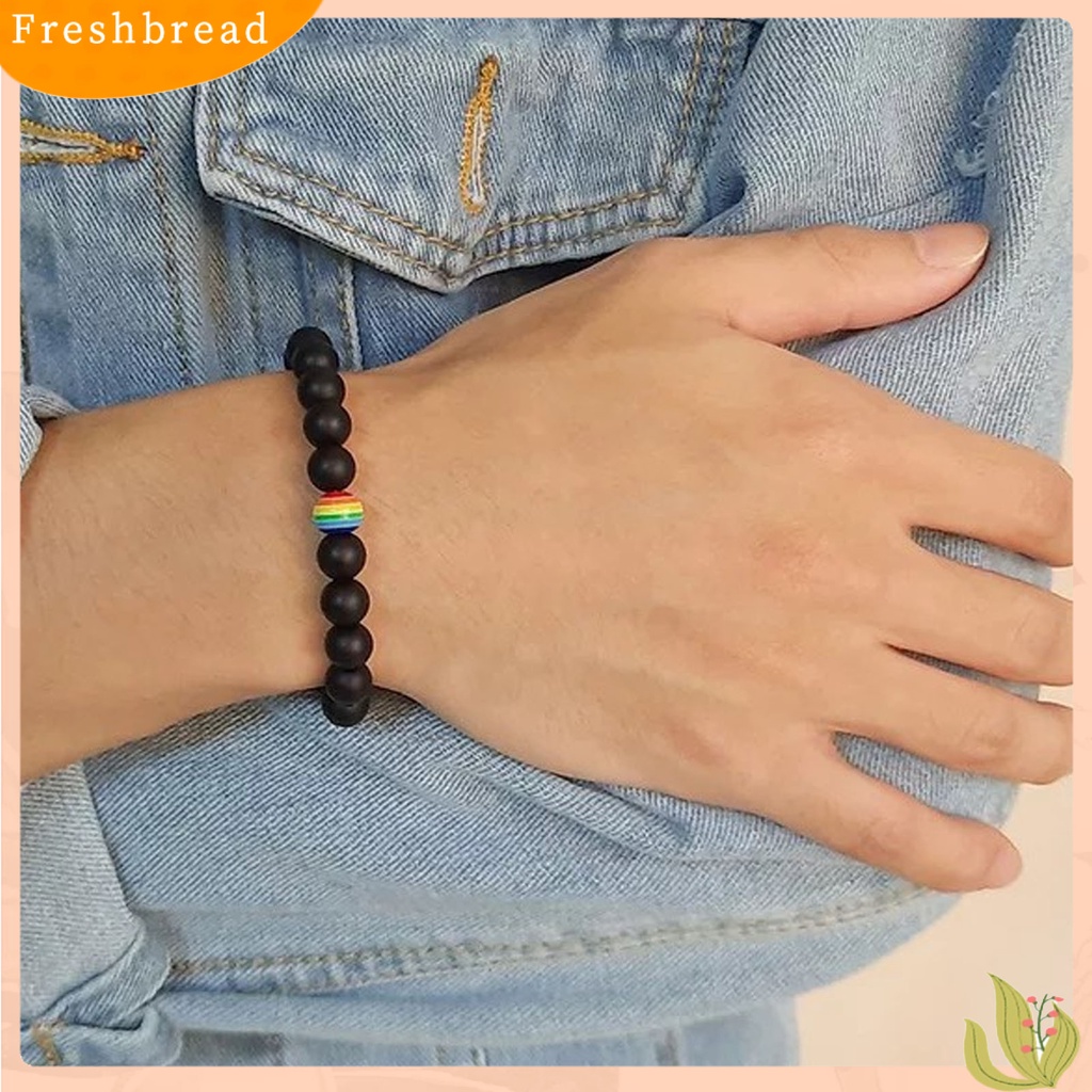 &lt; Freshbread &gt; Tali Elastis Handmade Gelang Batu Ringan Pria Wanita Natural Beads Bracelet Hand Decor