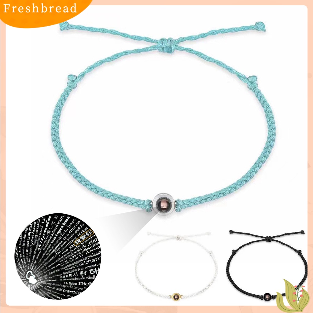 &lt; Freshbread &gt; Gelang Couple Braided Proyeksi Perhiasan Adjustable Braiding Rope Bracelet Untuk Pakaian Sehari-Hari