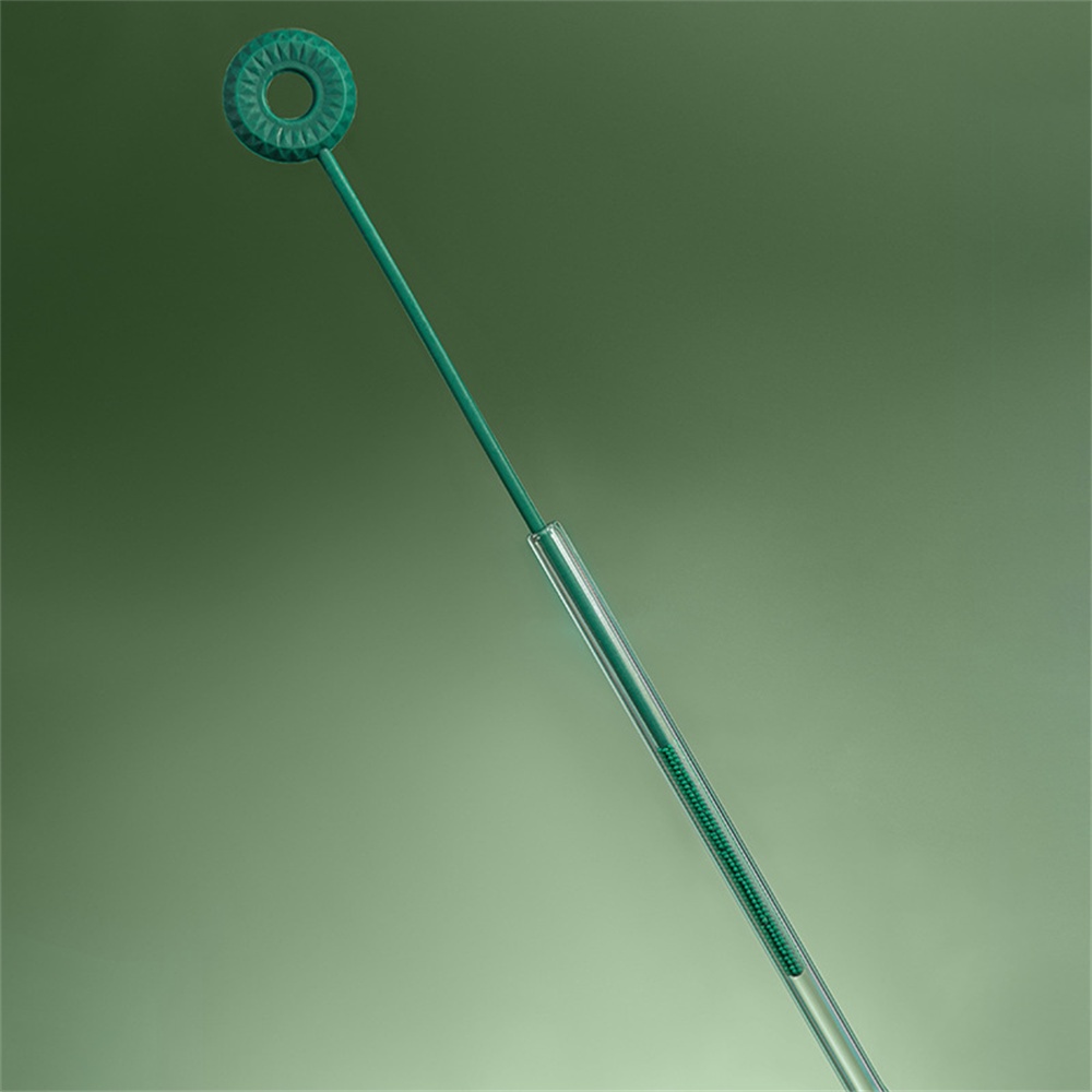 ღ Ditekuk Jerami Sikat Silikon Tabung Pipa Cleaner Sikat Gagang Panjang Dot Ramping Bersih Sikat untuk Mencuci Kaca Logam Pot cerat Dapur Gadget