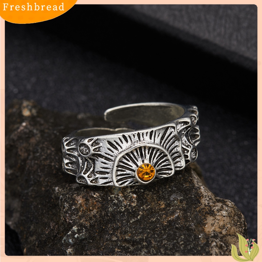 &lt; Freshbread &gt; Wanita Cincin Vintage 3D Kartun Desain Pembukaan Yang Dapat Disesuaikan Geometris Hias Hadiah Lady Kitten Brave Troops Sun Finger Ring Jewelry Untuk Kehidupan Sehari-Hari