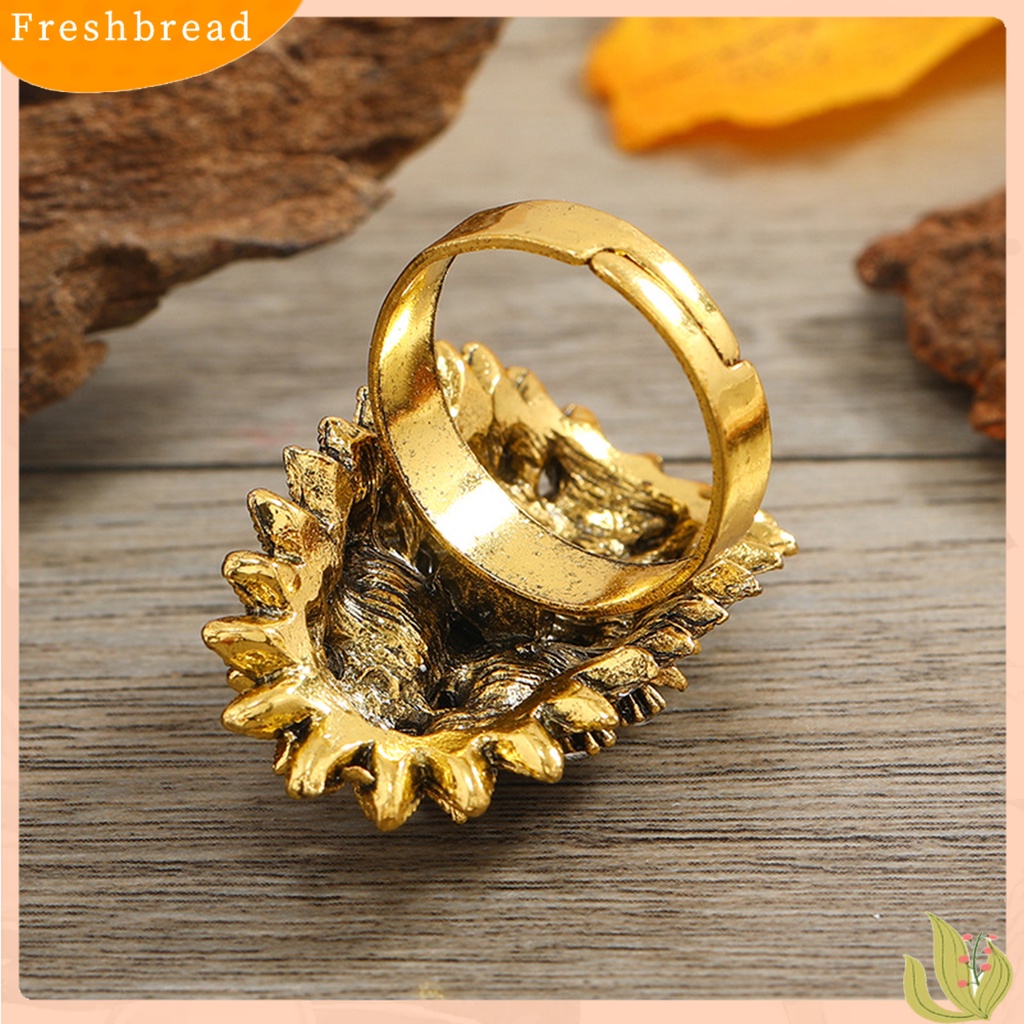 &lt; Freshbread &gt; Wanita Cincin Indah Adjustable Vintage Bohemian Geometris Tidak Teratur Ring Untuk Pakaian Sehari-Hari