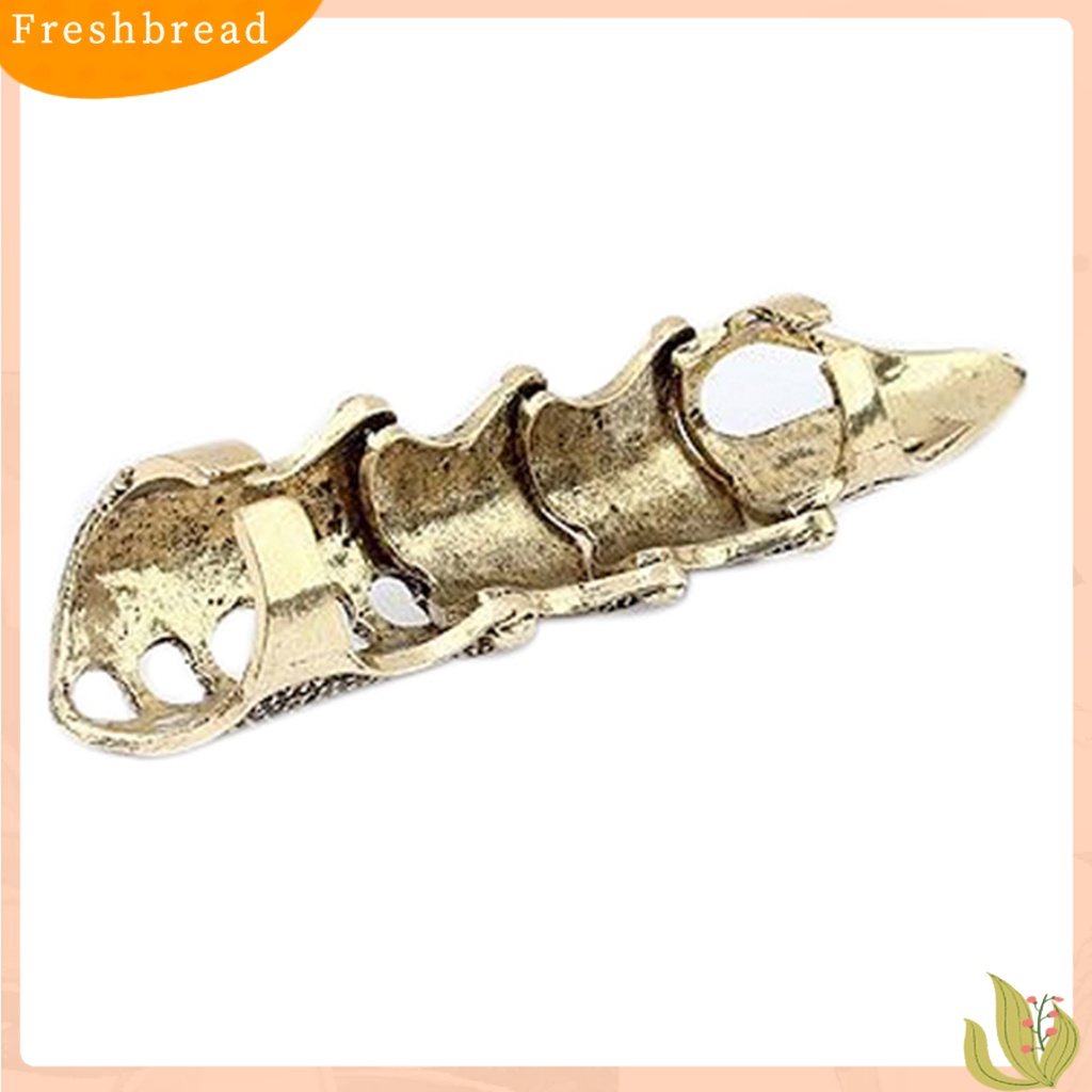 &lt; Freshbread &gt; Cincin Buku Jari Berlebihan Adjustable Unisex Punk Gothic Joint Full Claw Perhiasan Untuk Cospaly