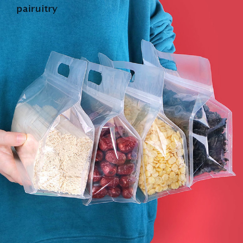 Prt 1Pc Kantong Makanan Buah Ziplock Waterfroof Storage Bags Kantong Makanan Kulkas Snack PRT