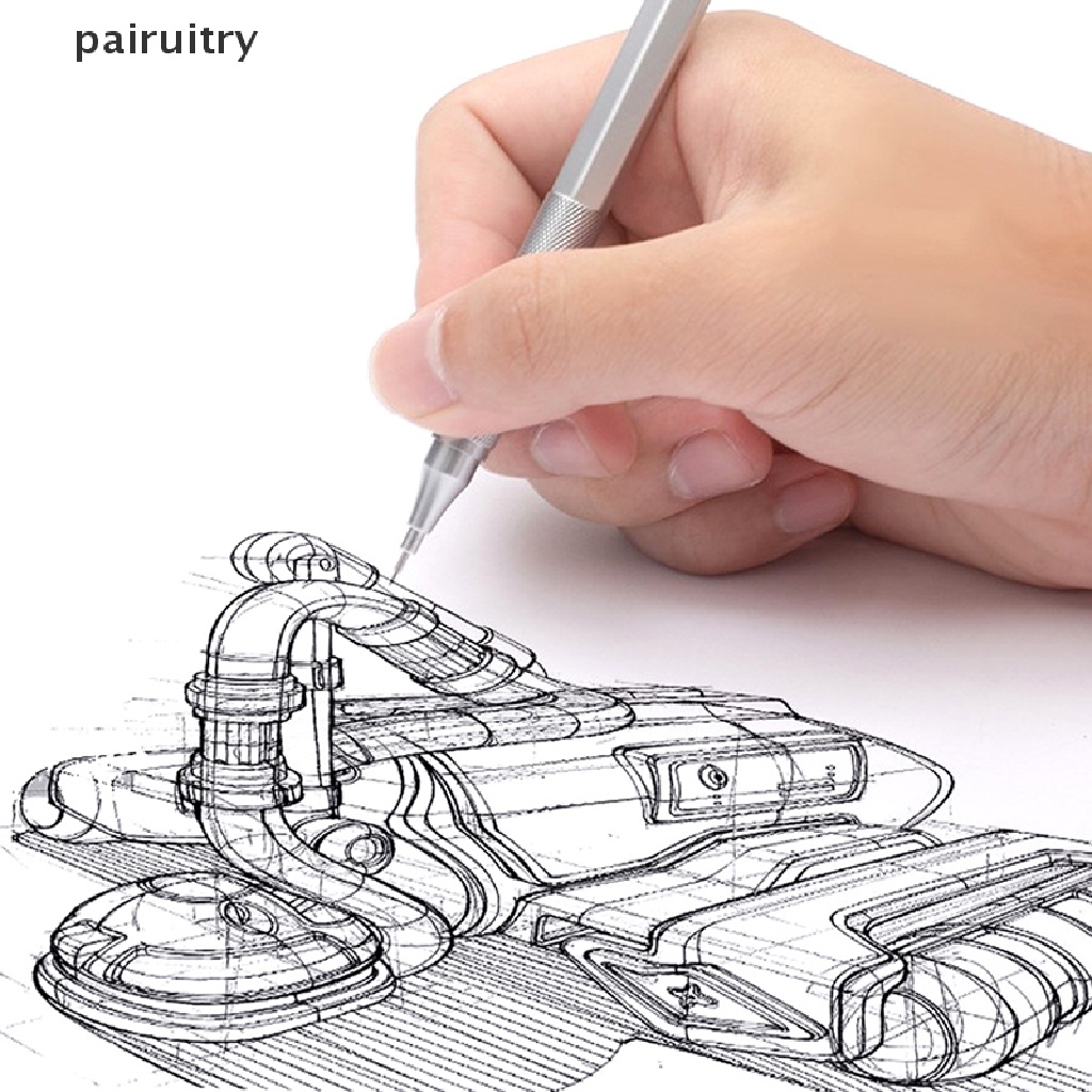 Prt 1Pc Pensil Mekanik 0.3/0.5/0.7/2.0mm Pusat Gravitasi Rendah Gambar Logam Pensil Khusus Kantor Sekolah Wrig Perlengkapan Seni PRT