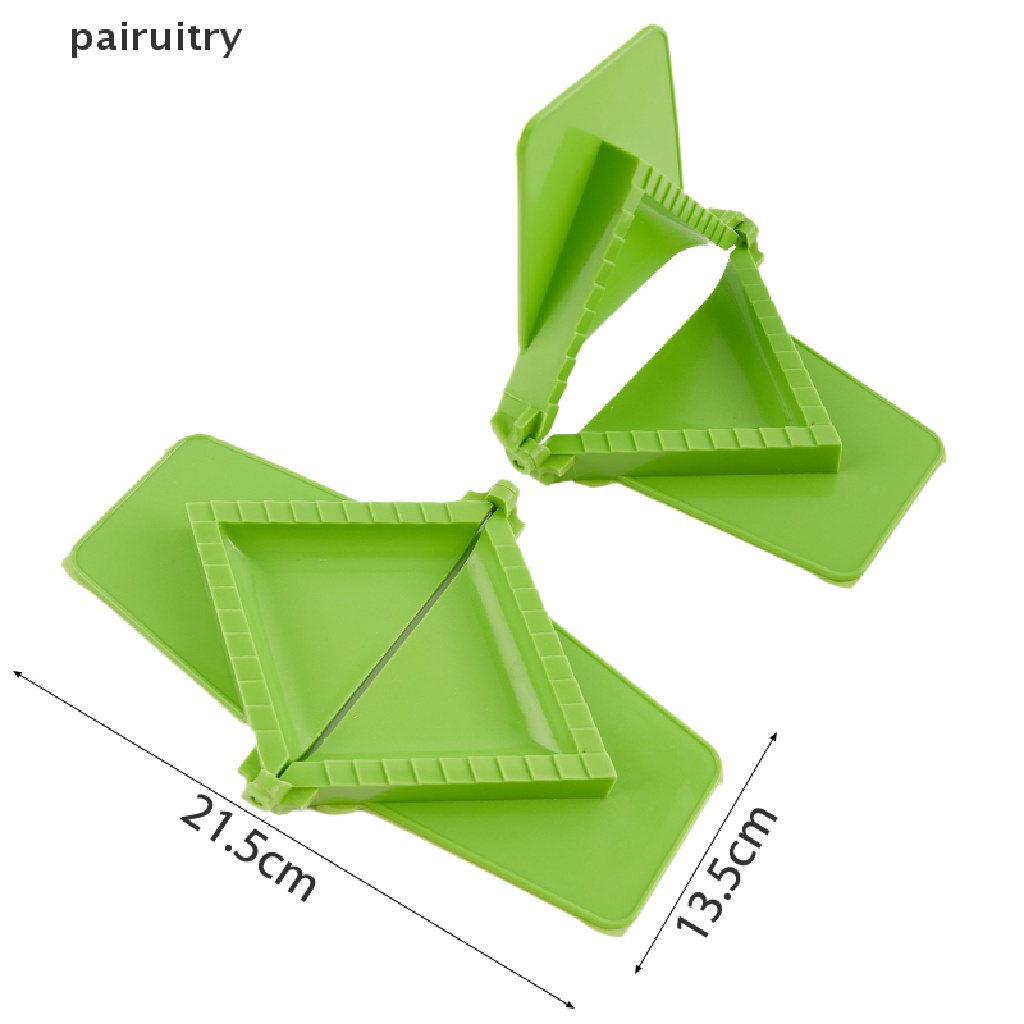 Prt 3Pcs/Set Cetakan Pangsit Persegi Alat Penekan Mie Plastik Dumpling Moulds PRT