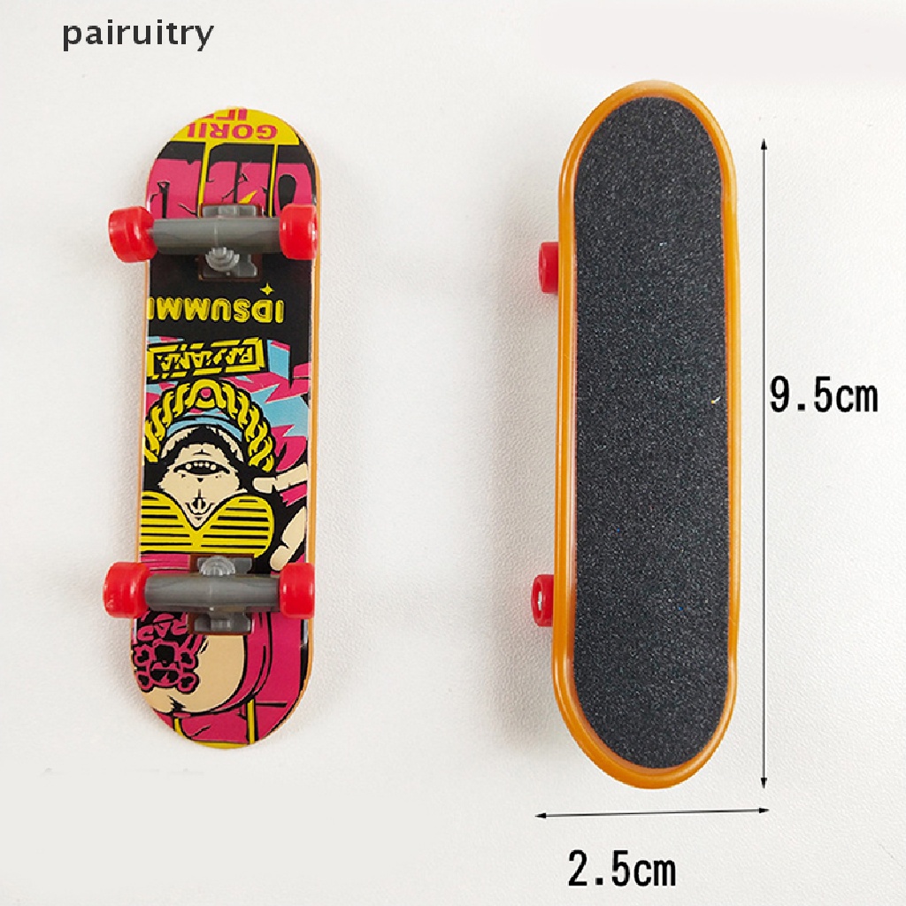 Prt Fingerboard Creative Fingertips Skateboard Mainan Skuter Skate Jari Plastik PRT