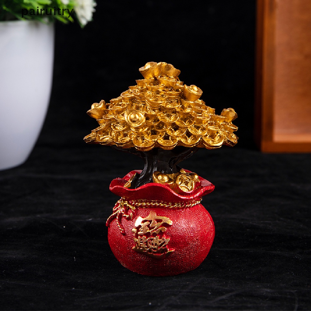 Prt Chinese Feng Shui Decor Money Tree Untuk Kekayaan Dan Keberuntungan Berkah Tas Hiasan Meja Hiasan Kue Dekorasi Rumah Hadiah Untuk Kekayaan Dan Keberuntungan PRT