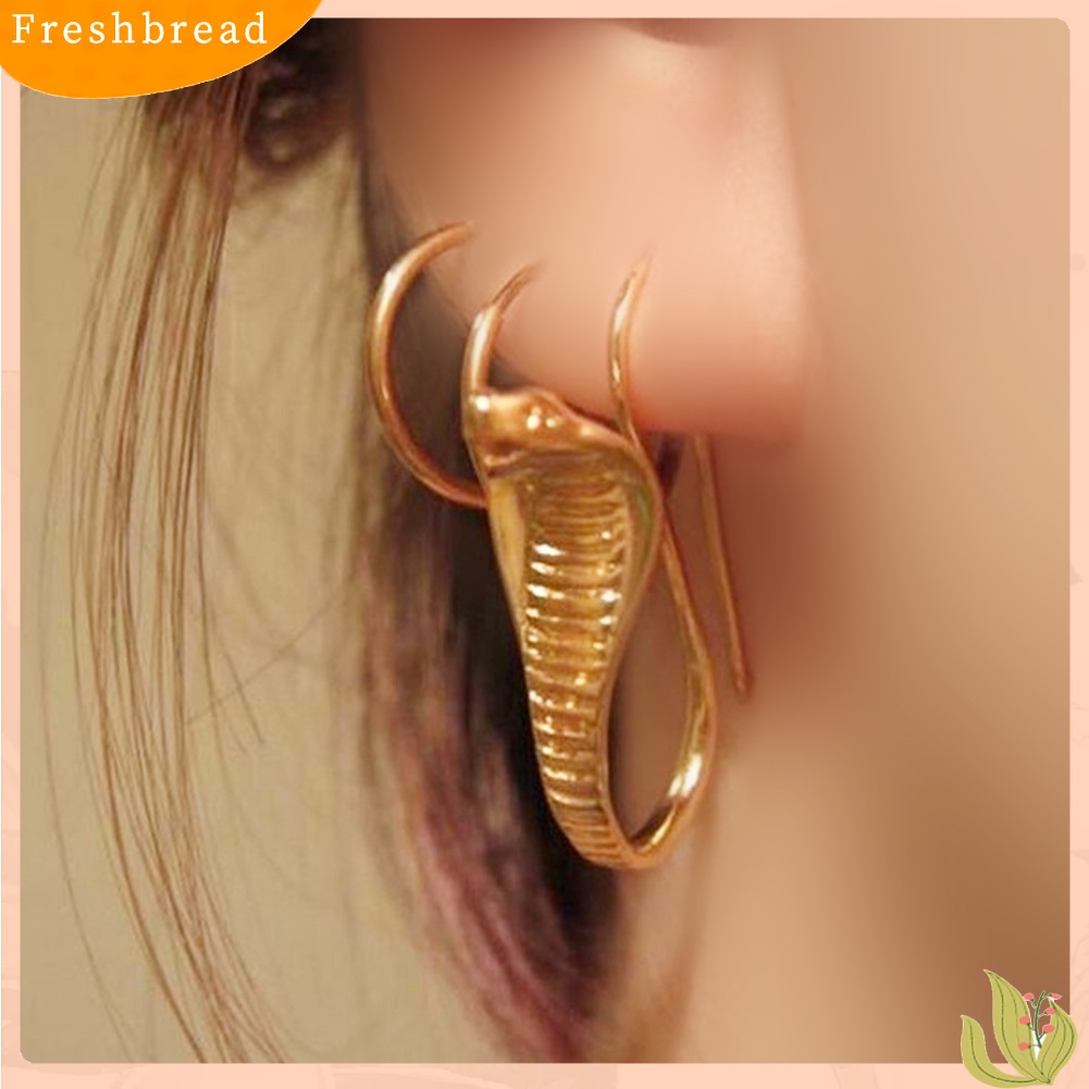 &lt; Freshbread &gt; Vintage Wanita Geometris Bentuk Ular Drop Menjuntai Kait Anting Pesta Perhiasan Hadiah