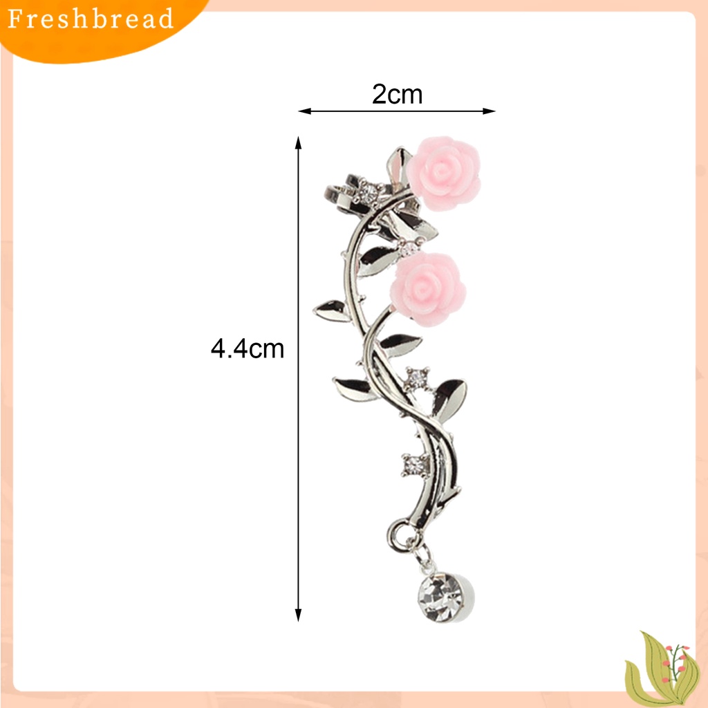 &lt; Freshbread &gt; Anting Cantik Pendaki Crawler Bunga Mawar Anting Cabang