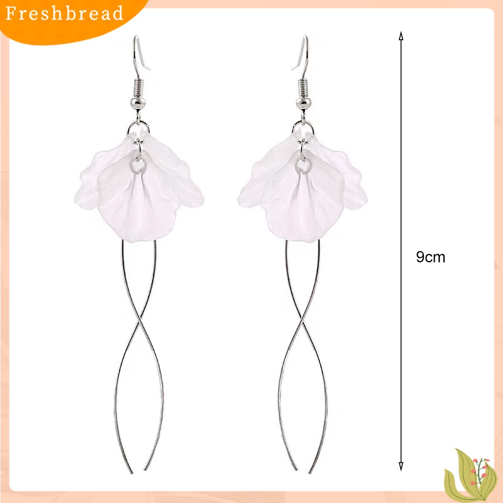 &lt; Freshbread &gt; 1pasang Anting Kait Peri Kristal Imitasi Bunga Liontin Rumbai Menjuntai Hypoallergenic Hiasan Telinga Berbagai Gaya Buatan Tangan Perempuan Pernikahan Anting-Anting Aksesoris Pakaian