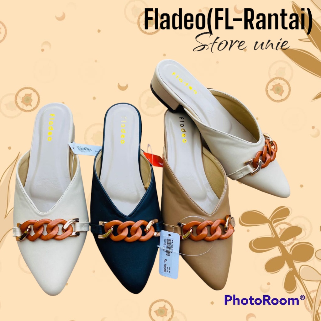 Sepatu Fladeo Bustong Wanita Model Rantai