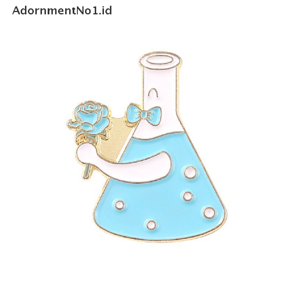 [AdornmentNo1] Lucu Kartun Sains Eksperimen Kimia Beaker Microscope Reagen Bros Logam Kerah Pin Pakaian Tas Sepatu Lencana Perhiasan Hadiah Aksesoris [ID]