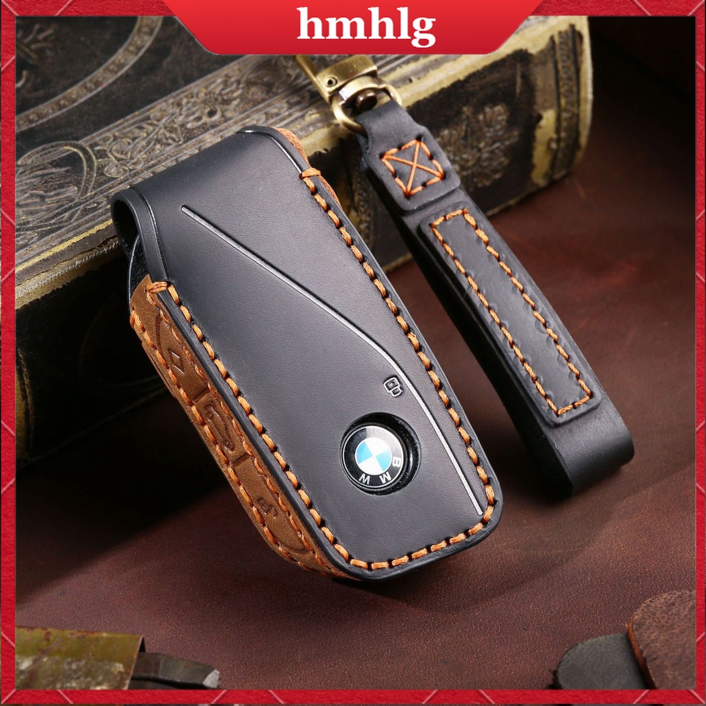 [Tersedia] Cover Case Kunci Mobil Kulit Sapi Untuk Bmw iX iX1 I20 I7 X7 7Series Kunci Tas Aksesoris Gantungan Kunci Gratis Ongkir