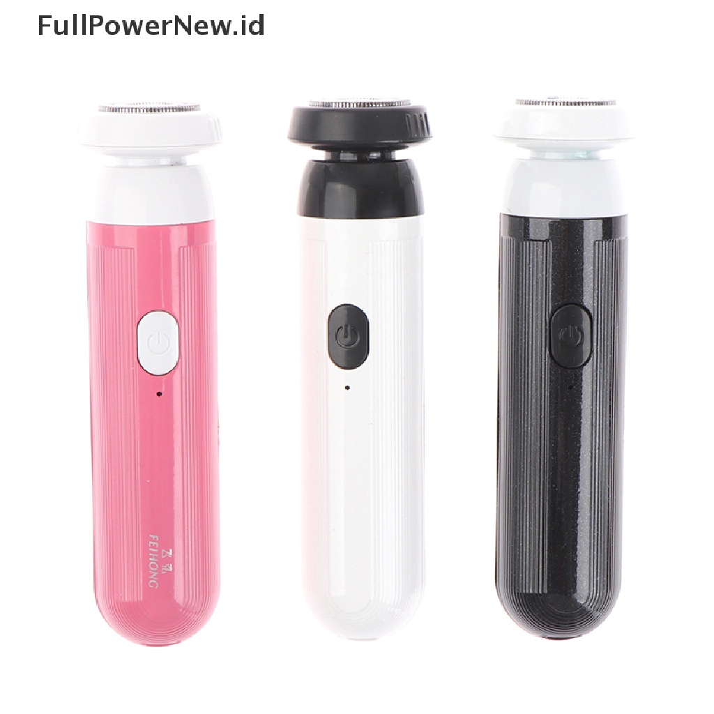 Power Alat Cukur Elektrik Mini Portable Bisa Dicuci Cukur Jenggot Pria Shaver Razor USB Travel ID