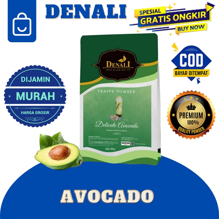 

Ready Stock- BUBUK MINUMAN AVOCADO DELICATE POWDER RASA ALPUKAT FRAPPE DENALI