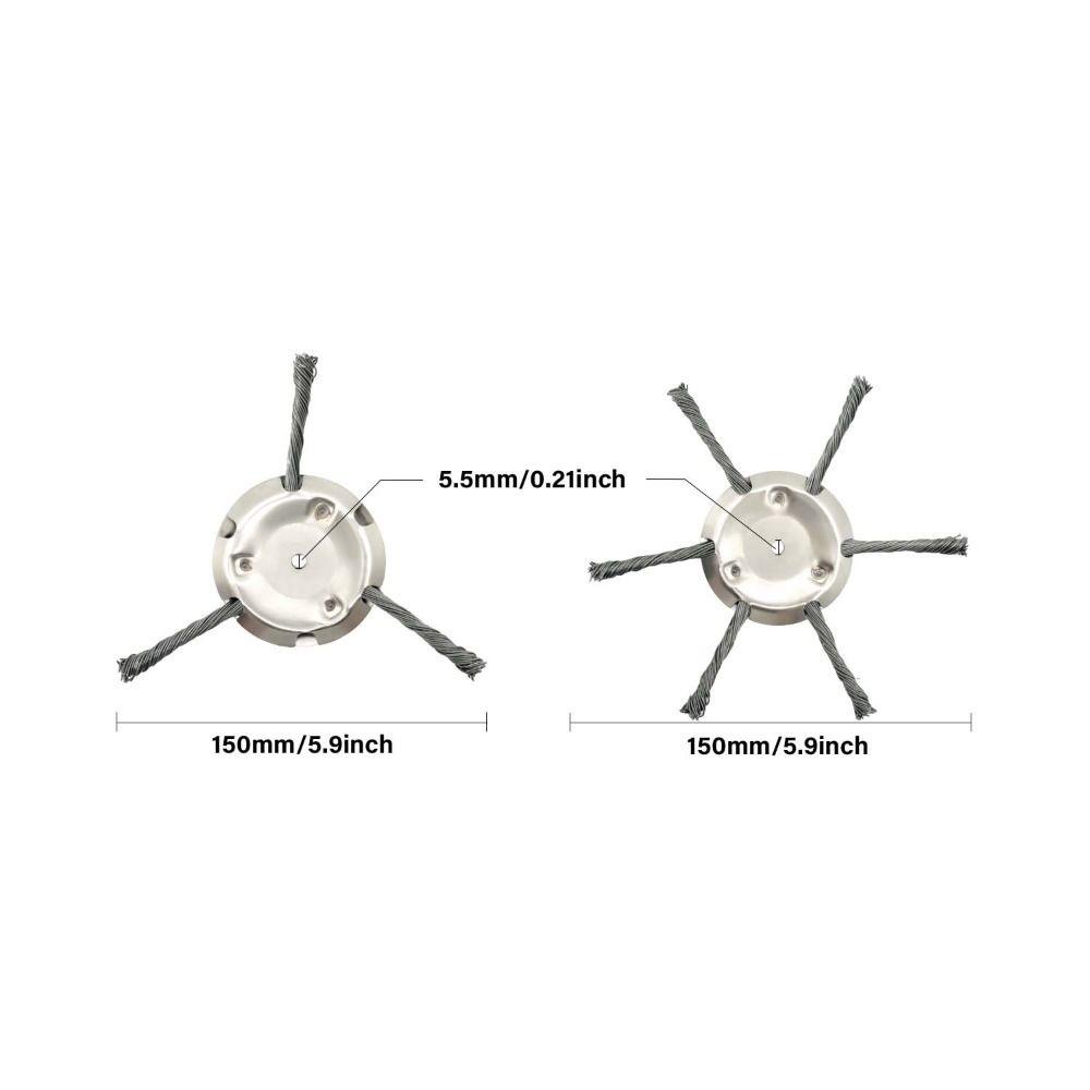 POPULAR Populer Kawat Baja Pemangkas Rumput Kepala Professional Weed Eater Blades Grass Trimmer Head Alat Potong Rumput Sikat Gulma Weed Brush Cutter