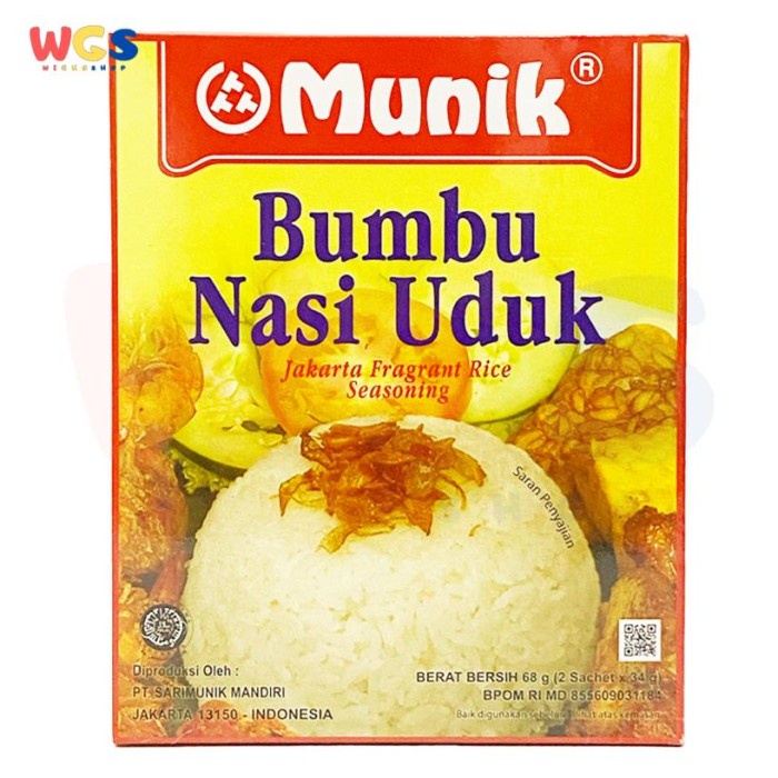 Munik Bumbu Nasi Uduk Jakarta Fragrant Rice Seasoning 68g - Halal