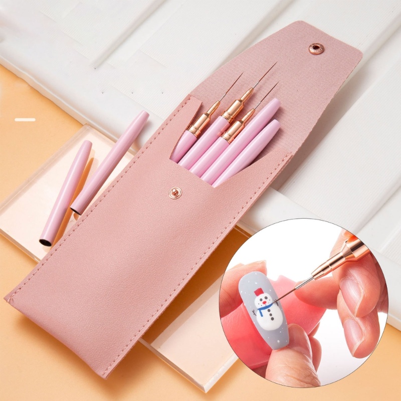 Siy Kuas Liner Nail Art Set Kuas Lukis Kutek Nail Art Pena Gambar