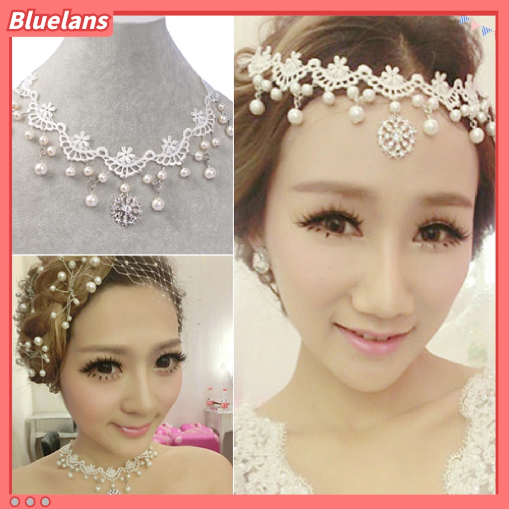 {In Stock} Kalung Hollow Mudah Dipakai Mutiara Imitasi Faux Pearl Sexy Gaya Rock Lace Choker Untuk Kehidupan Sehari-Hari