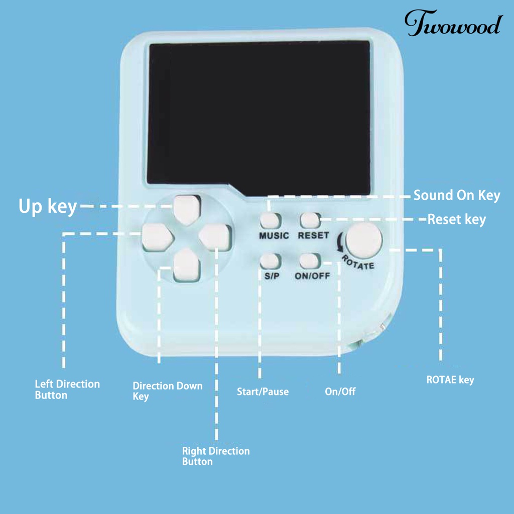 Twowood Keychain99Tingkat Kesulitan Nostalgia Built-in Baterai Pelepas Klasik Stres Koordinasi Tangan-Mata Saku ABS Mesin Memori Mainan Keychain Untuk Santai