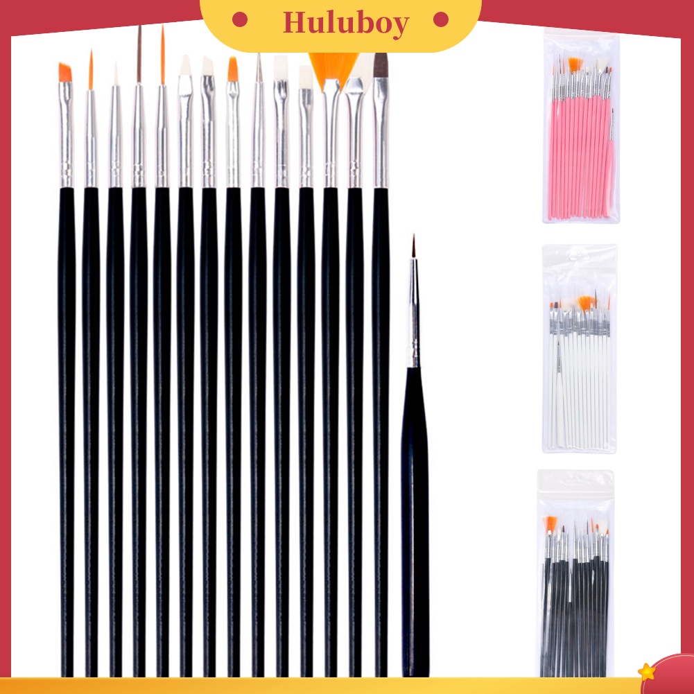 {In Stock} 15Pcs/Set Pro Nail Art Dotting Drawing Pen Polish Makeup Brushes Manicure Tools