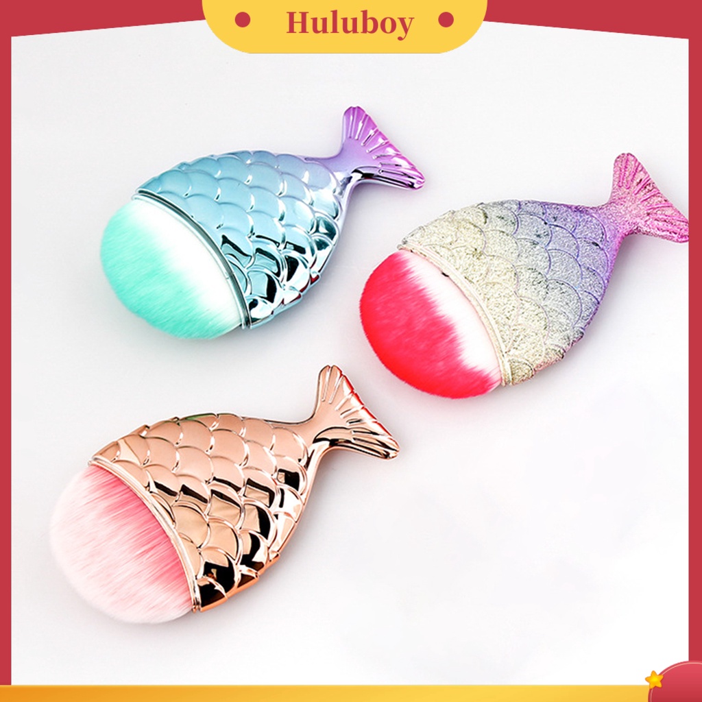 {In Stock} Mermaid Tail Design Soft Nail Art Brush Pembersih Penghilang Debu Alat Manicure