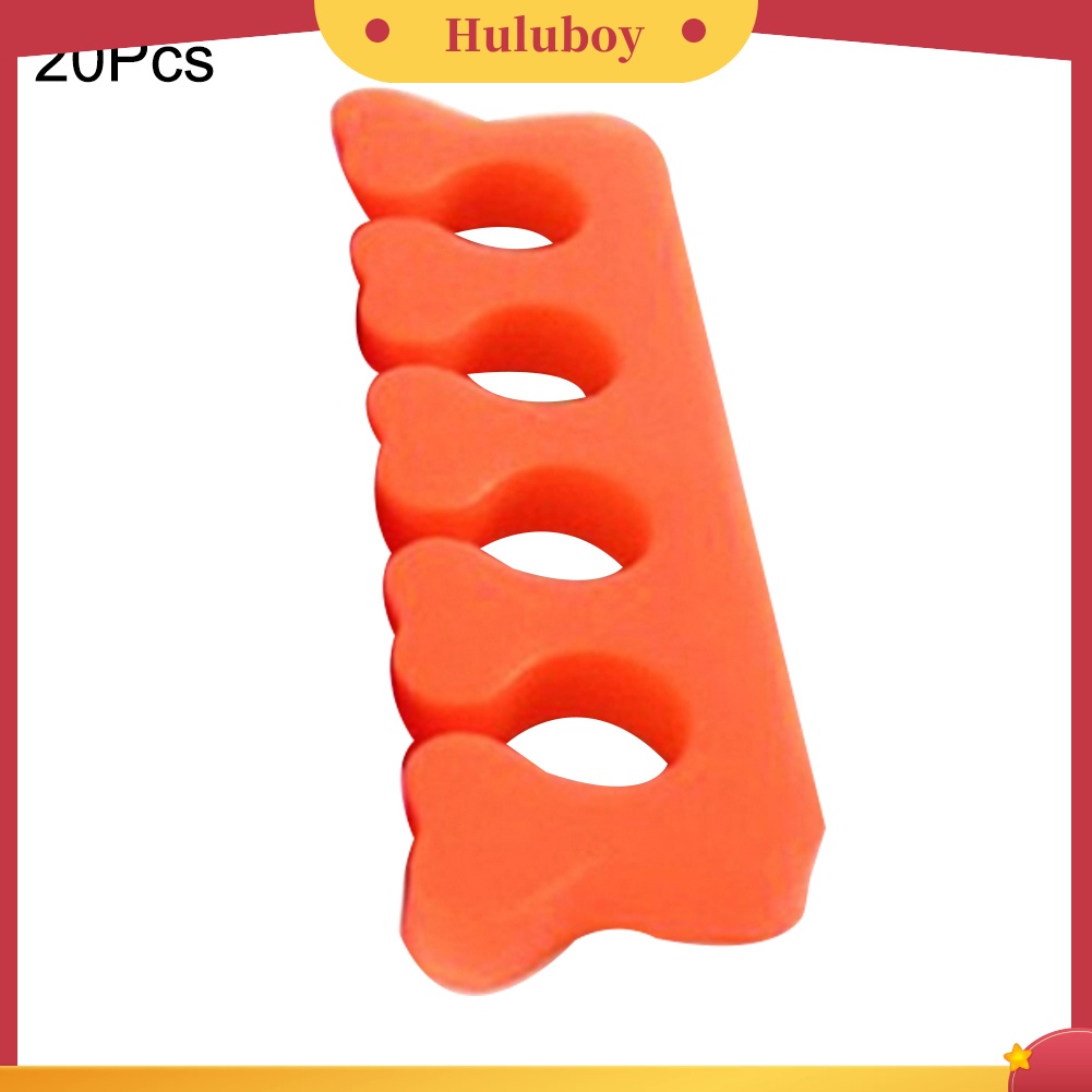 {In Stock} 20Pcs Spons Lembut Pemisah Jari Kaki Nail Art Pedicure Manicure Alat Untuk Salon
