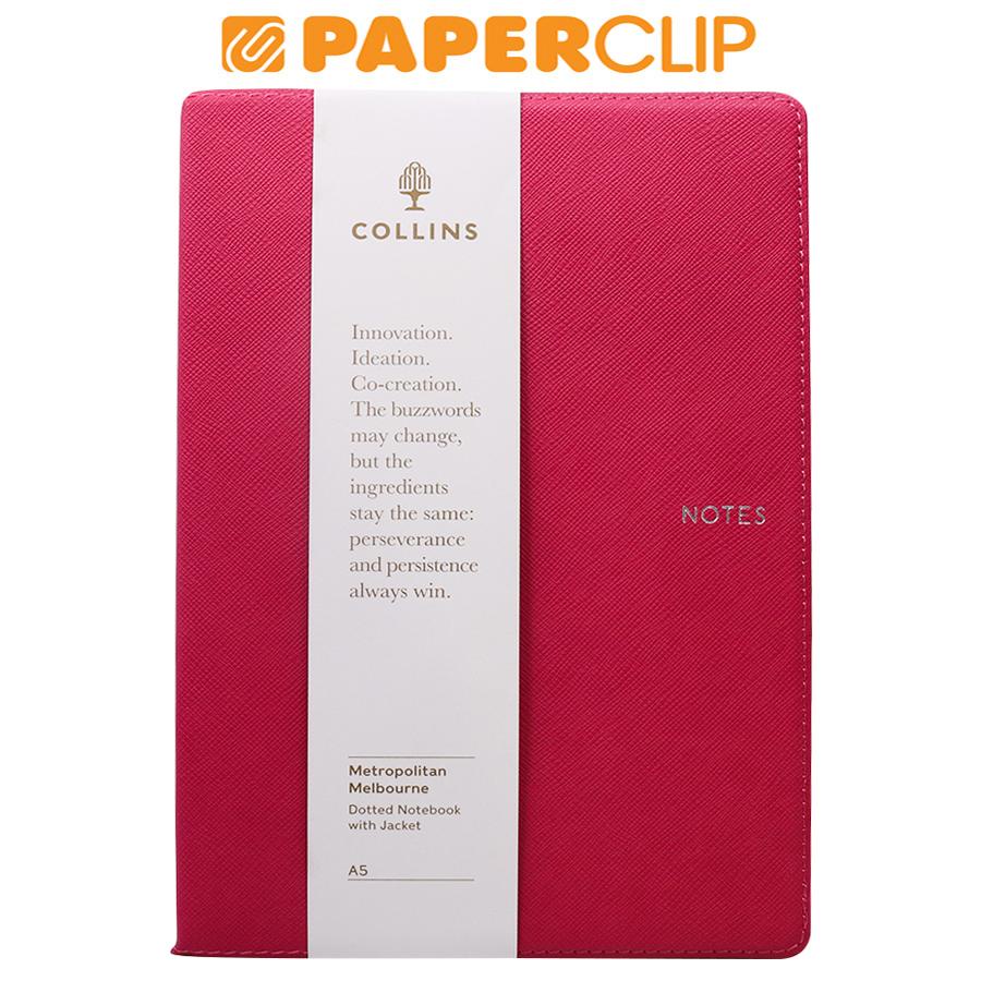 

NOTEBOOK A5 COLLINS METROPOLITAN MELBOURNE ML15D.50 DOTTED PINK