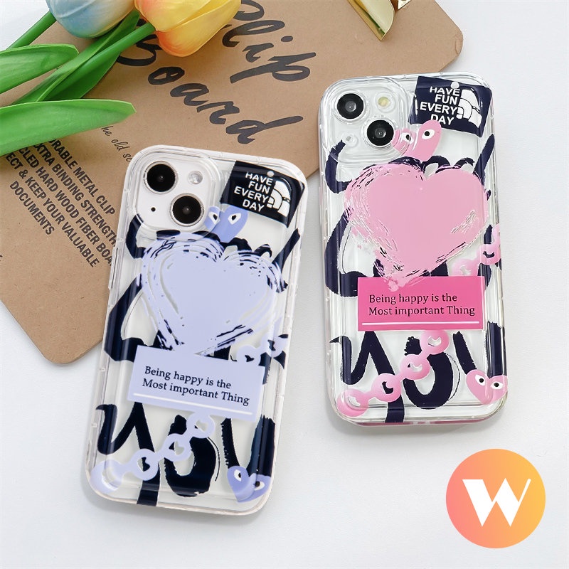 Trendy Comme des Garcons Case Redmi 10A 9A A1 10 9T 9C NFC Redmi Note 11 11s 9 10s 10 Note11 Note9 Note10 Note10s Lembut Tpu Bening Airbag Shockproof Love Heart Cover