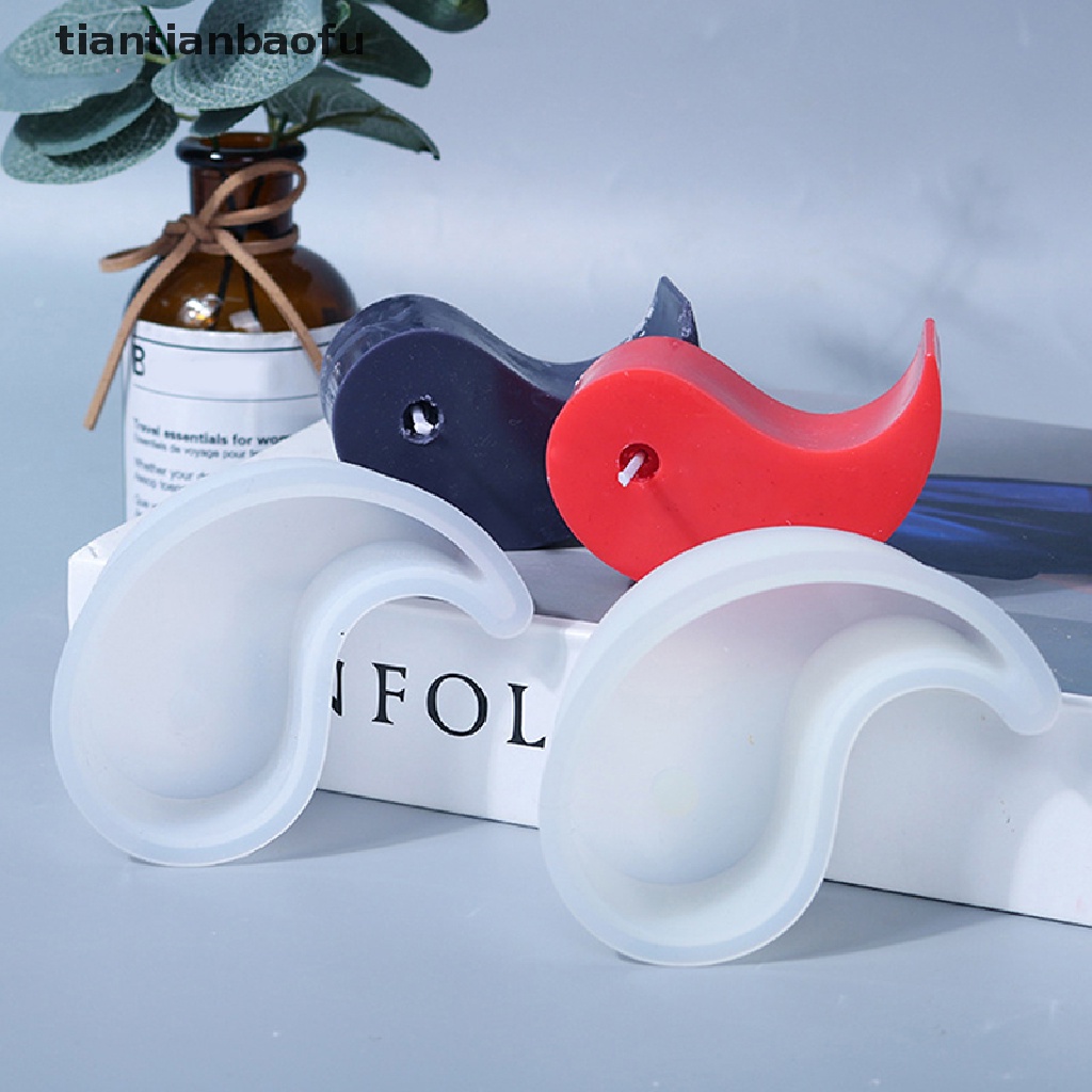 [tiantianbaofu] Yin Yang Silicone Mold Tai JI Handmade Scented Soap Making Mold Butik