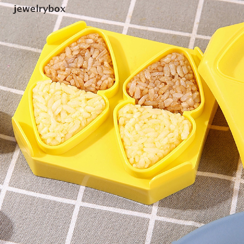 [jewelrybox] 1set Rice Ball Cetakan Bento Maker Alat Masak Sushi Rice Mold Dapur Gadget Butik