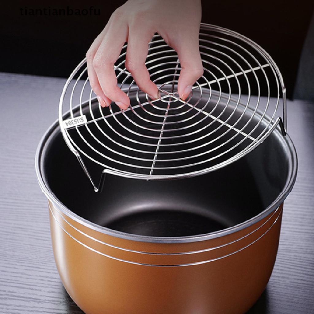 [tiantianbaofu] 1pc Stainless Steel Steamer Rack Tray Peralatan Makan Masak Berdiri Butik