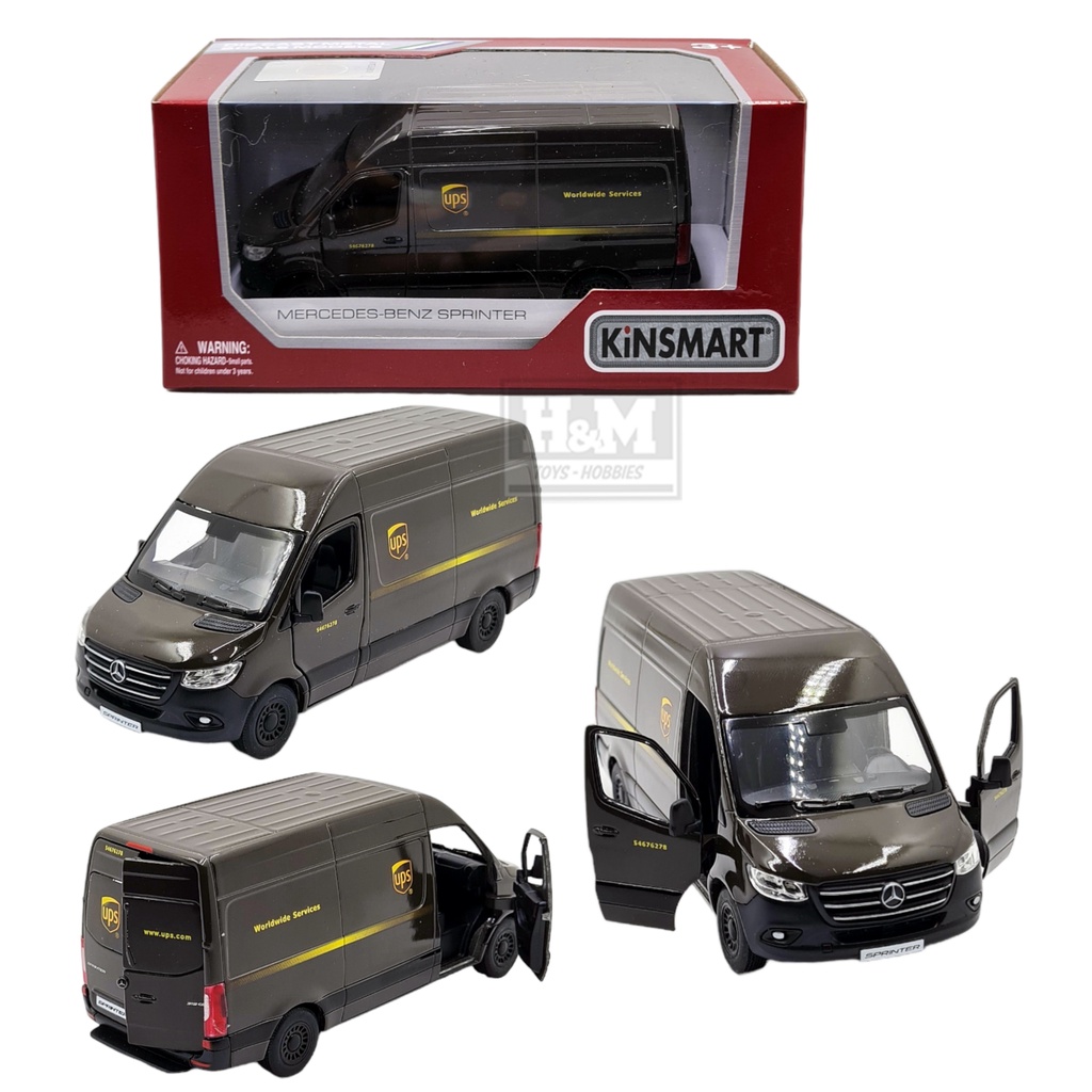 Kinsmart Mercedes-Benz Sprinter - UPS