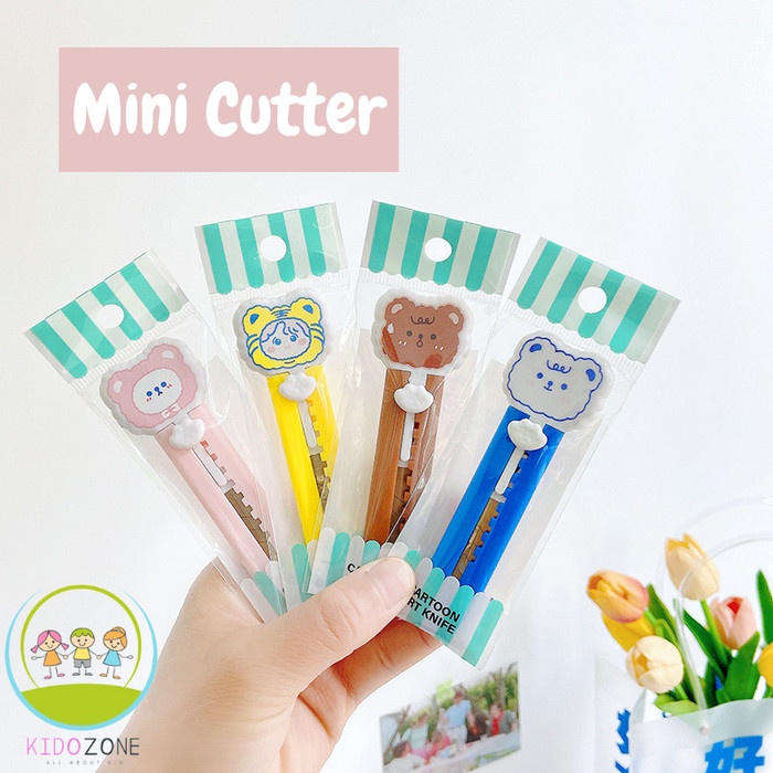 Pisau Cutter Mini Lucu Silet Pemotong Kertas Mini Portable ST0026