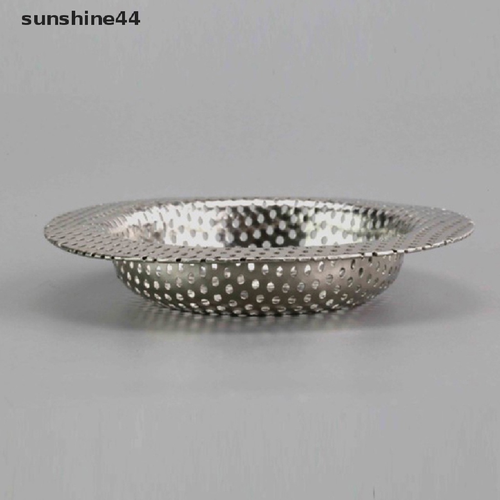 Sunshine Saringan Wastafel Air Dapur Stainless Steel Sink Mesh Strainer Penutup Saluran Air Lantai ID