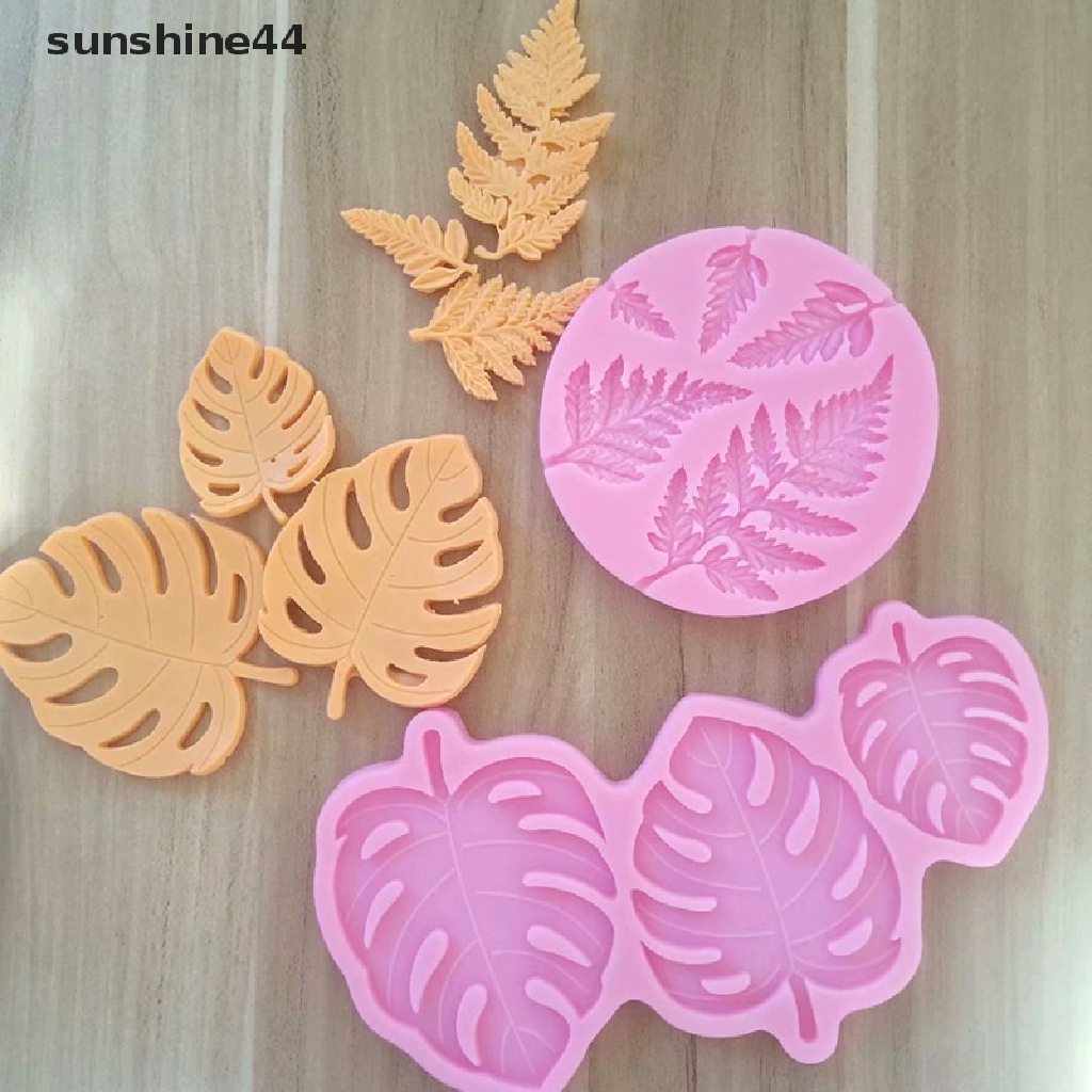 Sunshine Leaf Maple Leaf Cetakan Silikon Fudge Mold DIY Cake Decorag Alat Cetakan Resin ID