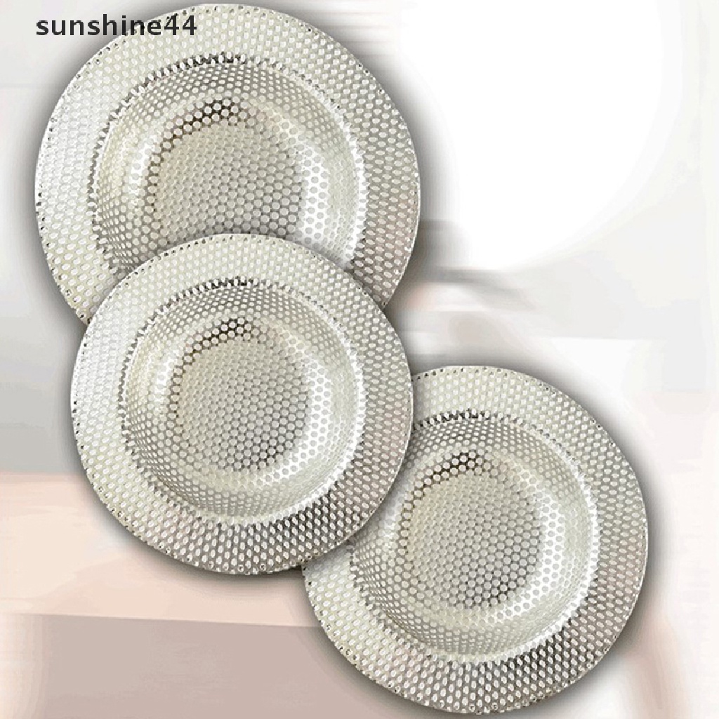 Sunshine Saringan Wastafel Air Dapur Stainless Steel Sink Mesh Strainer Penutup Saluran Air Lantai ID