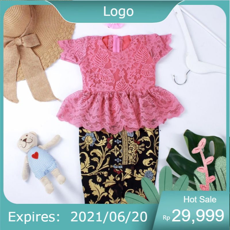 KEBAYA ANAK / BAJU ANAK PEREMPUAN '" KEBAYA TANIA '"