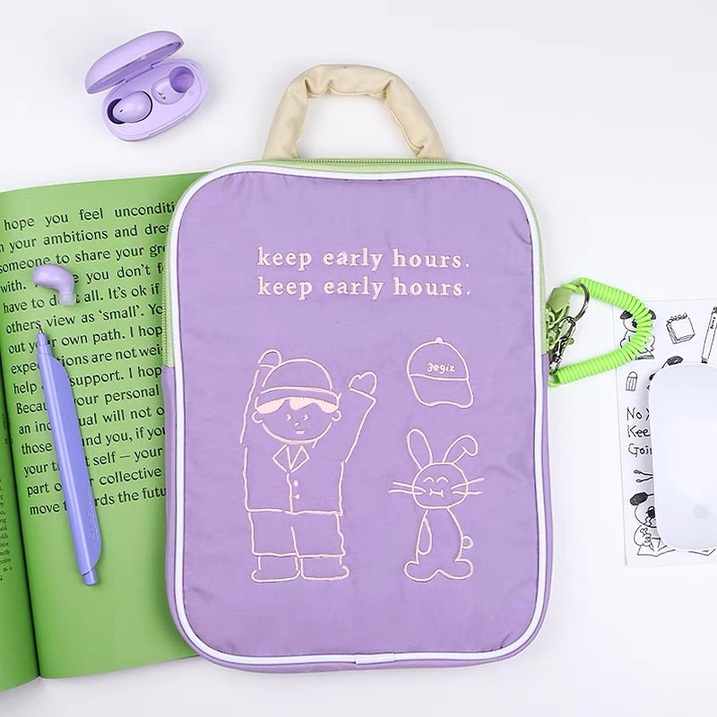 Laptop Sleeve Case 12- 16 Inch Cover Computer Liner Bag for Macbook Tablet Notebook Waterproof Wear Pure Color Computer Bag