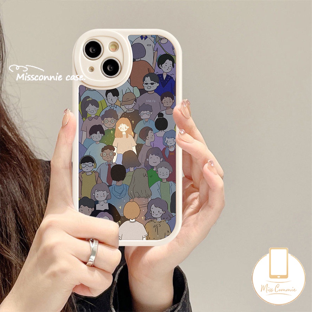 Ins Kreatif Kartun Pasangan Anak Laki-Laki Perempuan Kekasih Ponsel Case Infinix Hot11 10 9 Bermain 10s 11s 9 10T Panas10 Lite Note8 Pintar5 6 Shockproof Lembut Tpu Cover