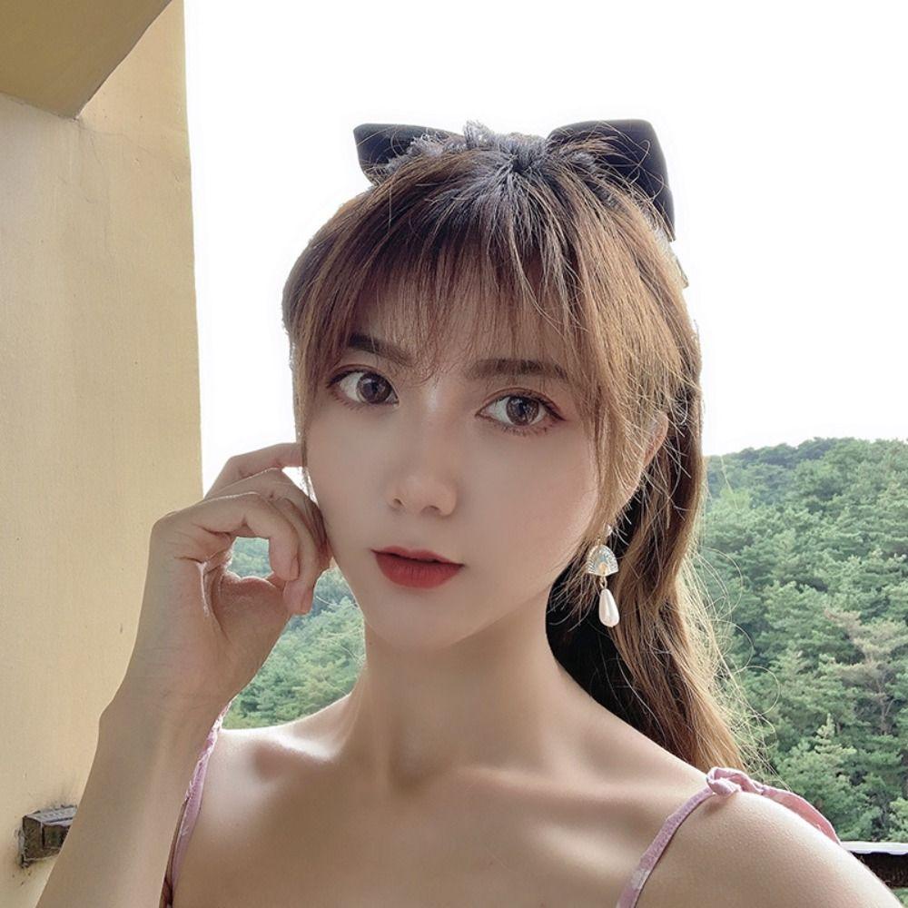 Needway Anting Gaya Cina Geometri Retro Kipas Rumbai Unik Klasik Perempuan Menjuntai Earrings