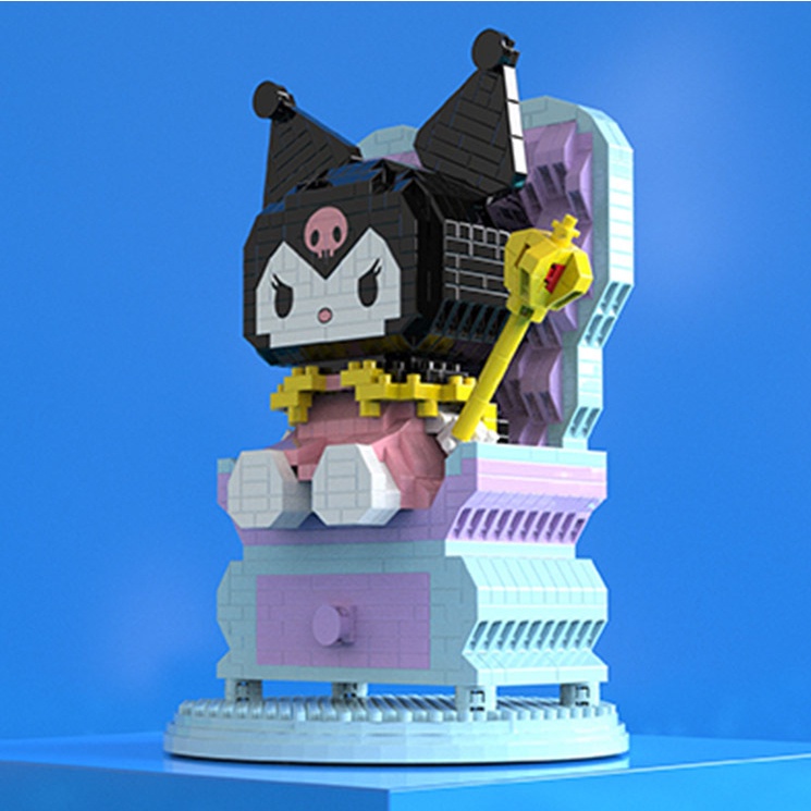 Mainan Balok Kuromi Ratu Elf Nano Block DIY 3DPuzzle Brick