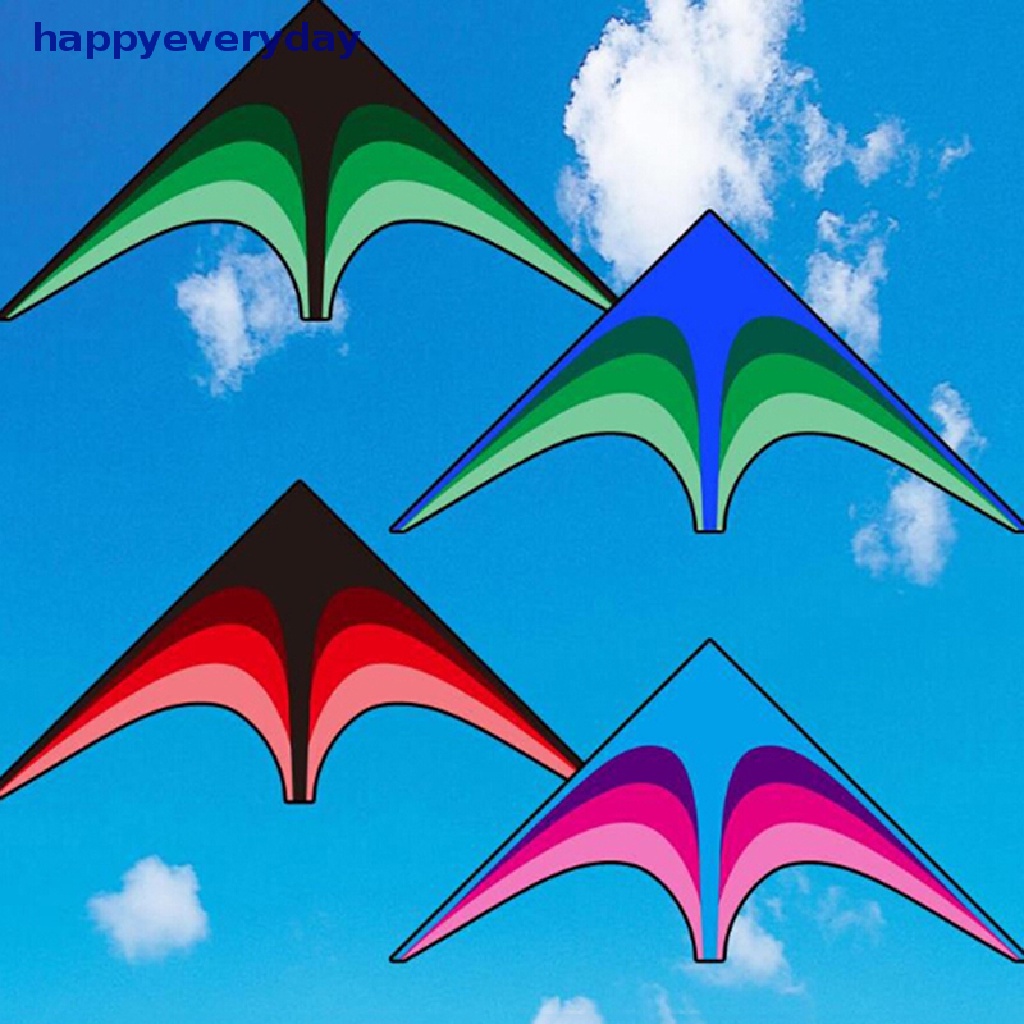 [happy] Layangan delta Besar Untuk Anak Dan Dewasa single line easy to fly kite handle include [ID]