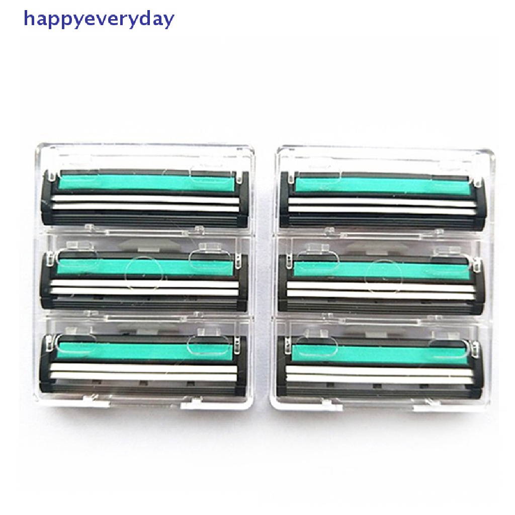 [happy] 15xtravel Set Handle Pisau Cukur Silet Pengaman Yang Dapat Diganti Double Blade [ID]
