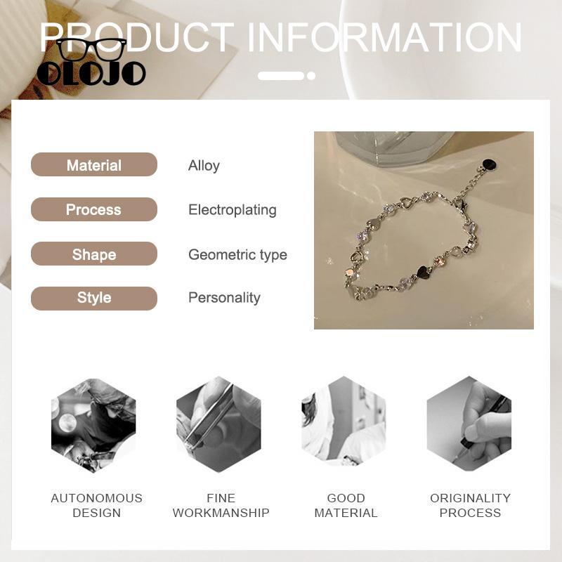 【COD】Cinta Berlian Gelang Wanita Gaya Keren Cahaya Mewah High-end Rasa Pacar Handwear