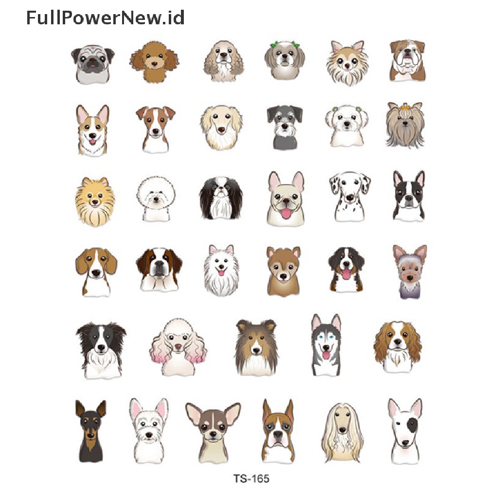 Power Decal Nail Art 5D Timbul, Stiker Kuku Anjing Puppy Untuk Pecinta Anjing &amp; Kucing ID