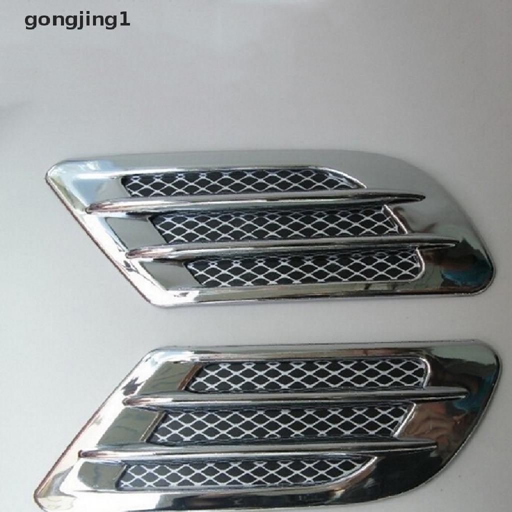 Ggg Penutup Lubang Ventilasi Aliran Udara Samping Mobil Fender Intake Grille Duct Dekorasi Sticker ID