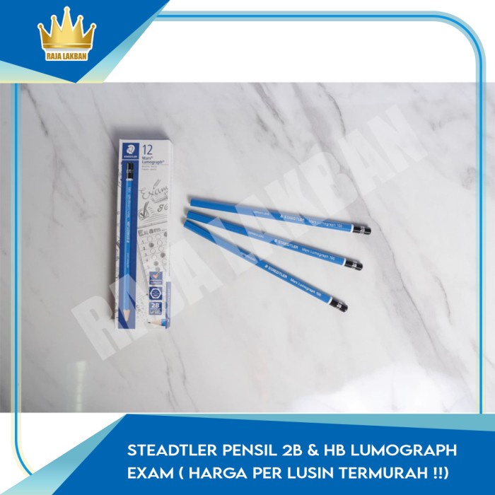 

TERLARIS Steadtler Pensil 2B & HB Lumograph Exam ( Harga Per Lusin TERMURAH !!) /ALAT TULIS